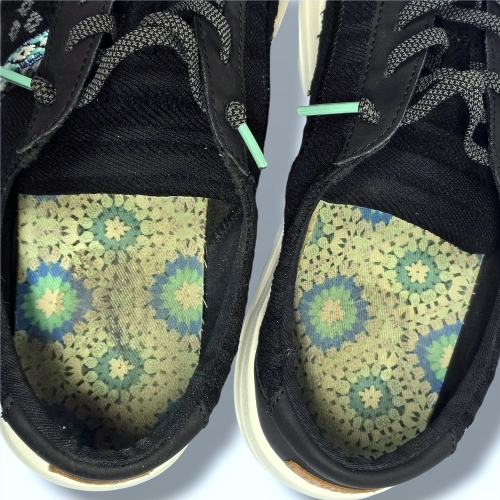 🟢Hey Dude Karina Cottage Crochet Embroidered Slip-On Lace-Up Low Top Sneakers 8 - Picture 11 of 16